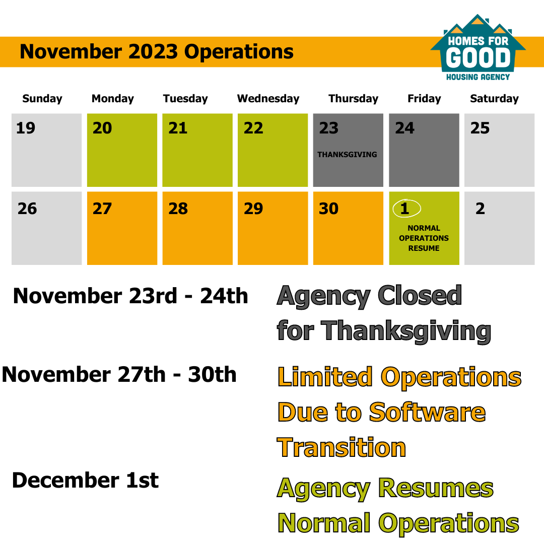 November 2023 Operations